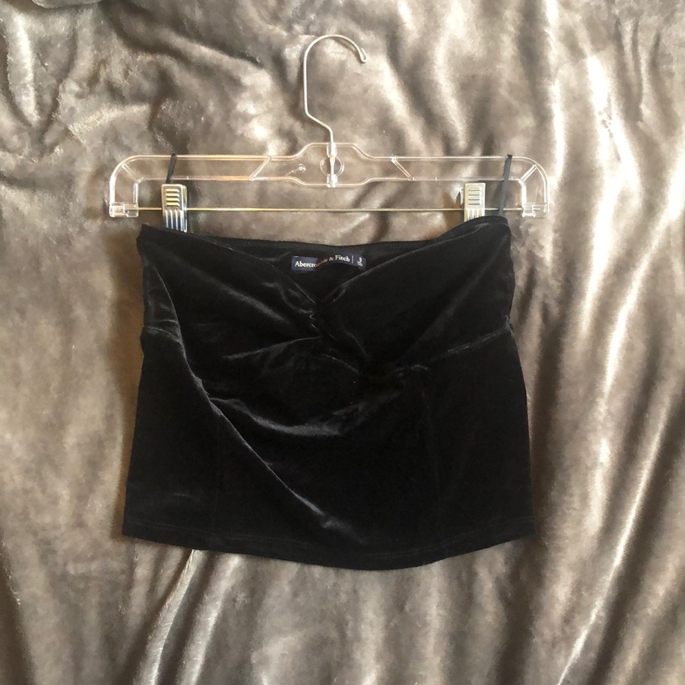 Black Velvet Abercrombie and Fitch Tube Top